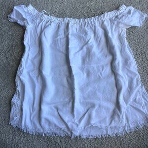 Cloth & Stone White Off-Shoulder Blouse